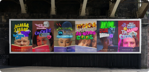 Billboard with posters